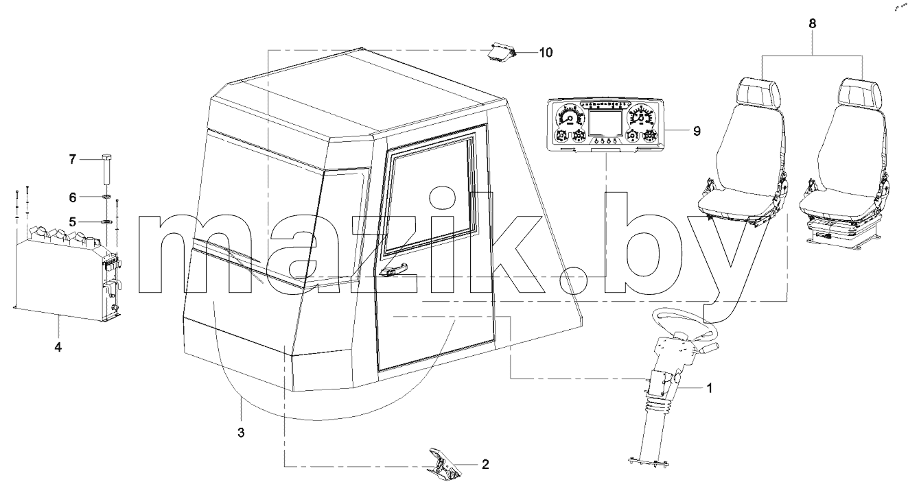  12955478 Fixing of cab accessories