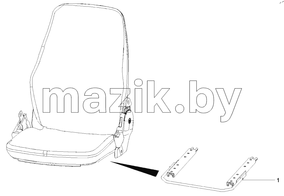  A229900009850 Mechanic suspension auxiliary driving seat