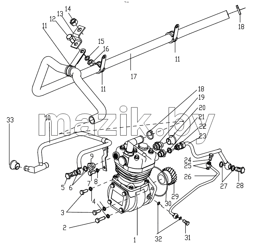  AIR COMPRESSOR ASSEMBLY GRP100130262