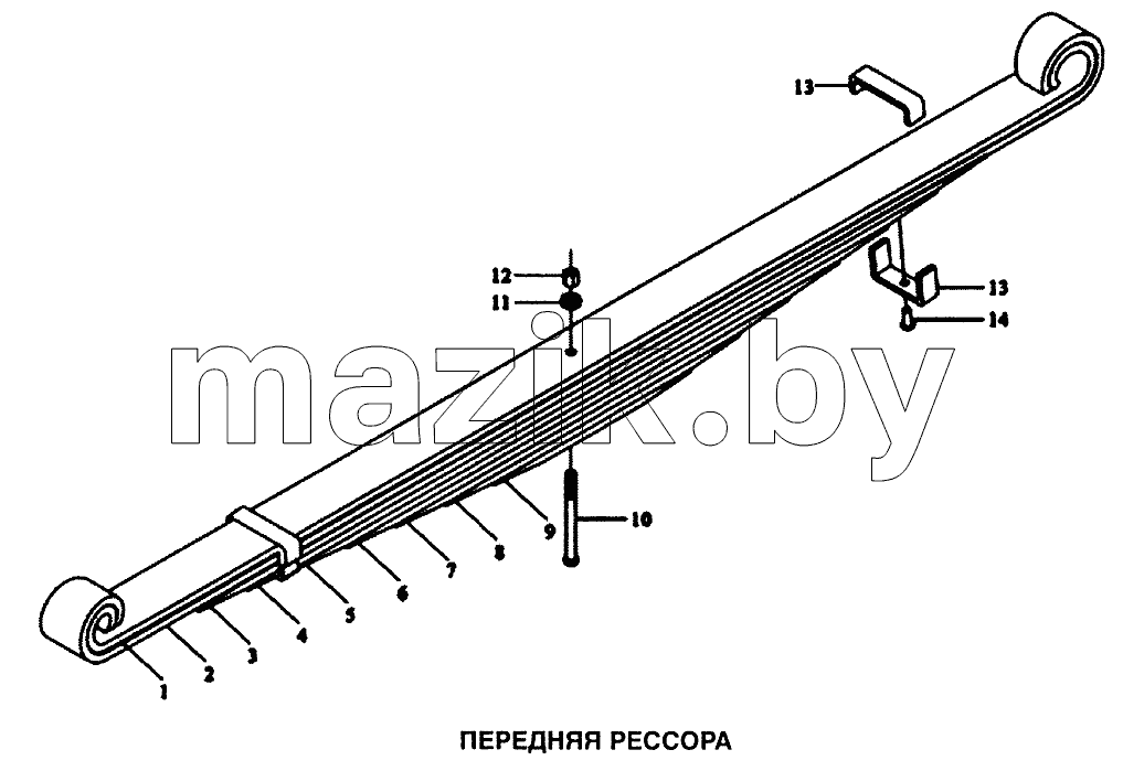 Рессора передняя