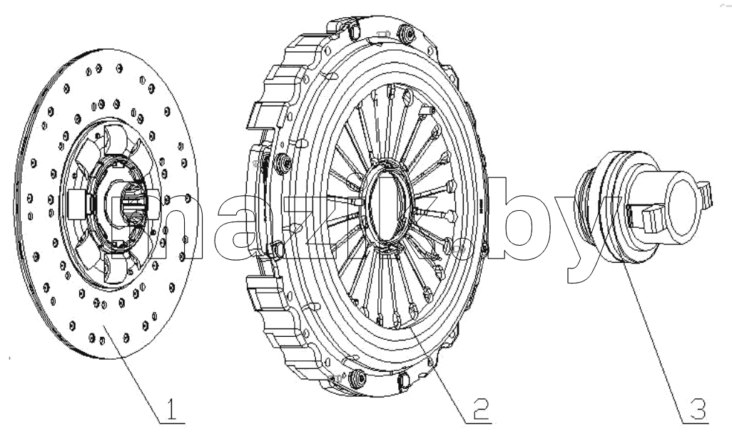  О¦430 PULL DIAPHRAGM CLUTCH