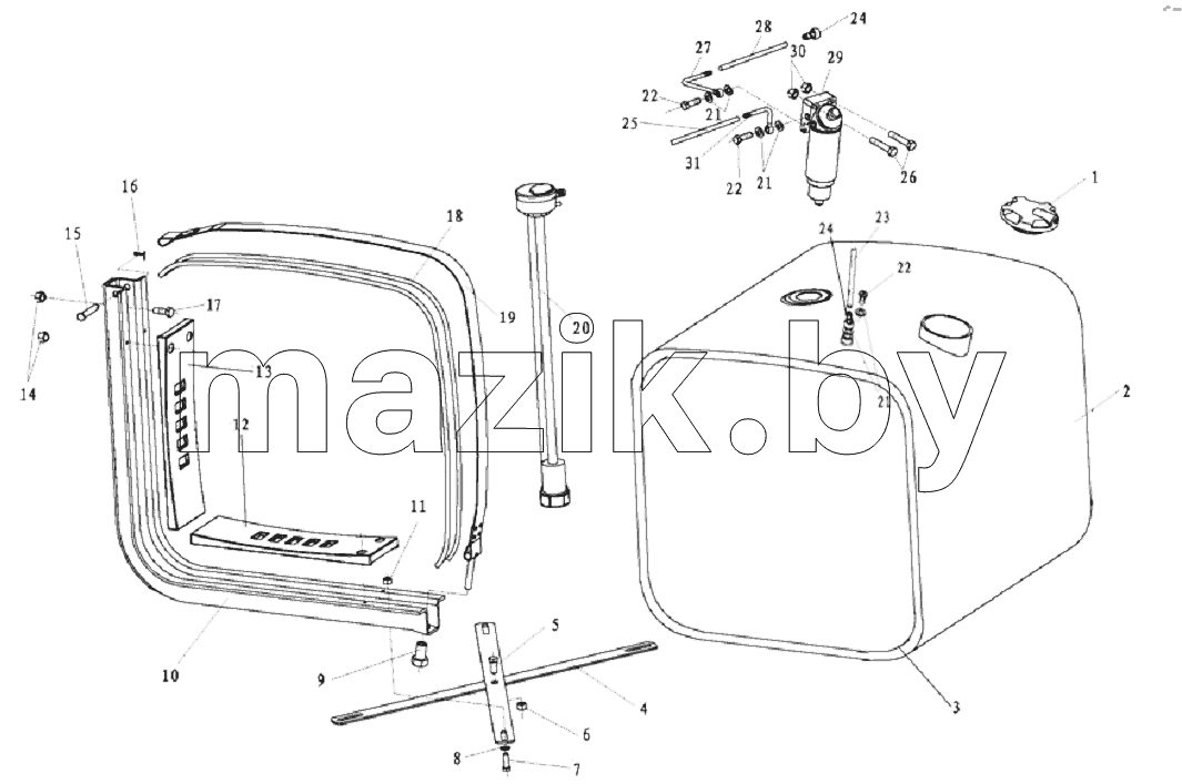FUEL TANK ASSEMBLY 380L
