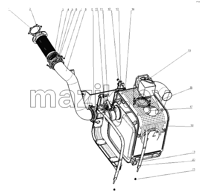 EXHAUSTING AND MUFFLER