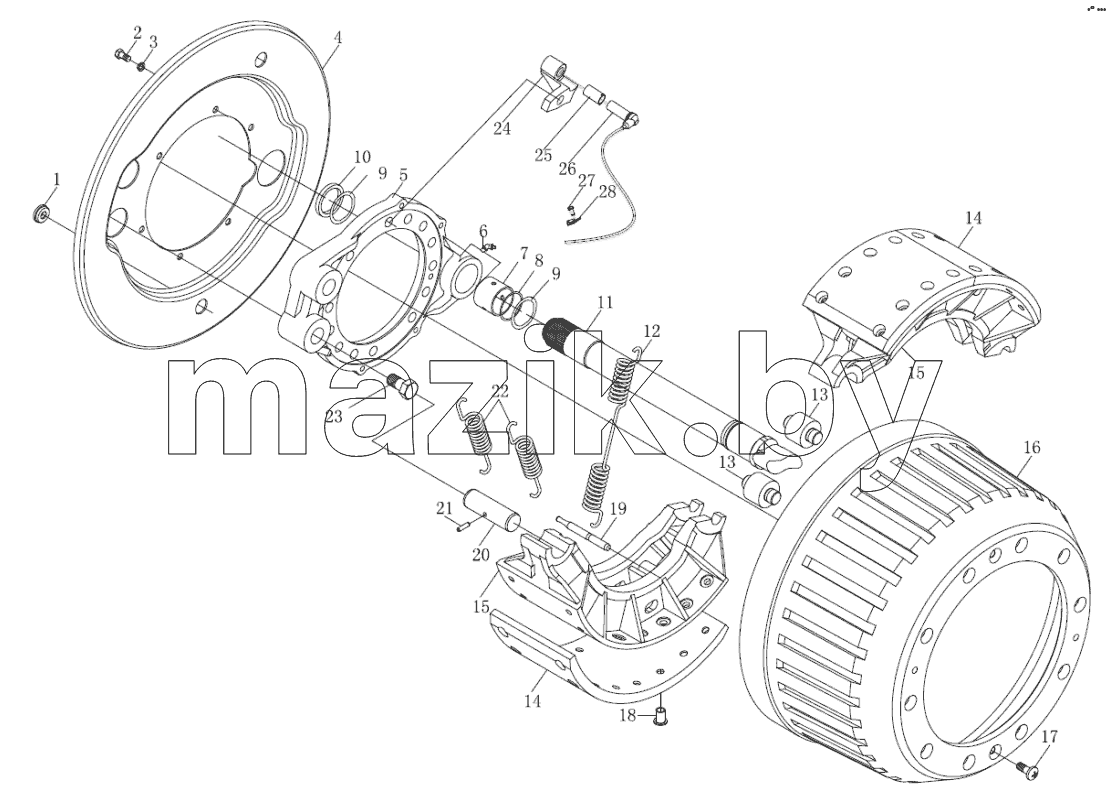  STR DRIVE AXLE BRAKE I
