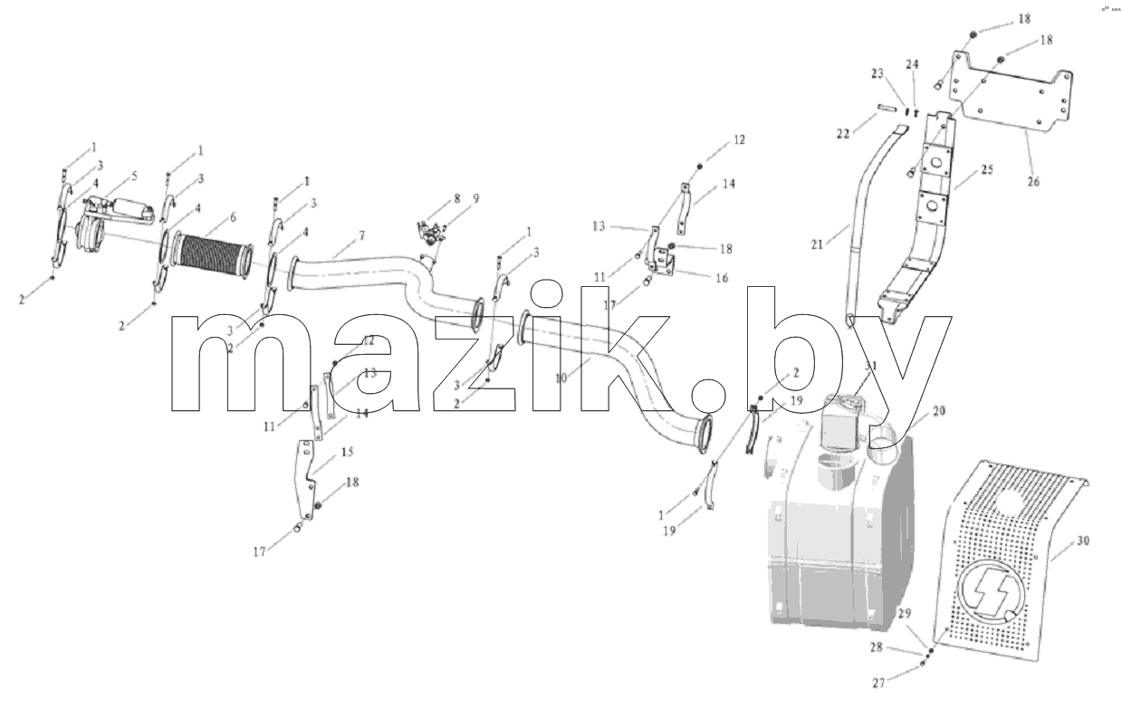  WP10 EXHAUSTING AND MUFFLER