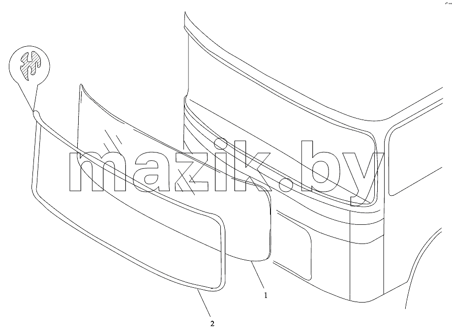 FRONT WINDSCREEN ASSEMBLY