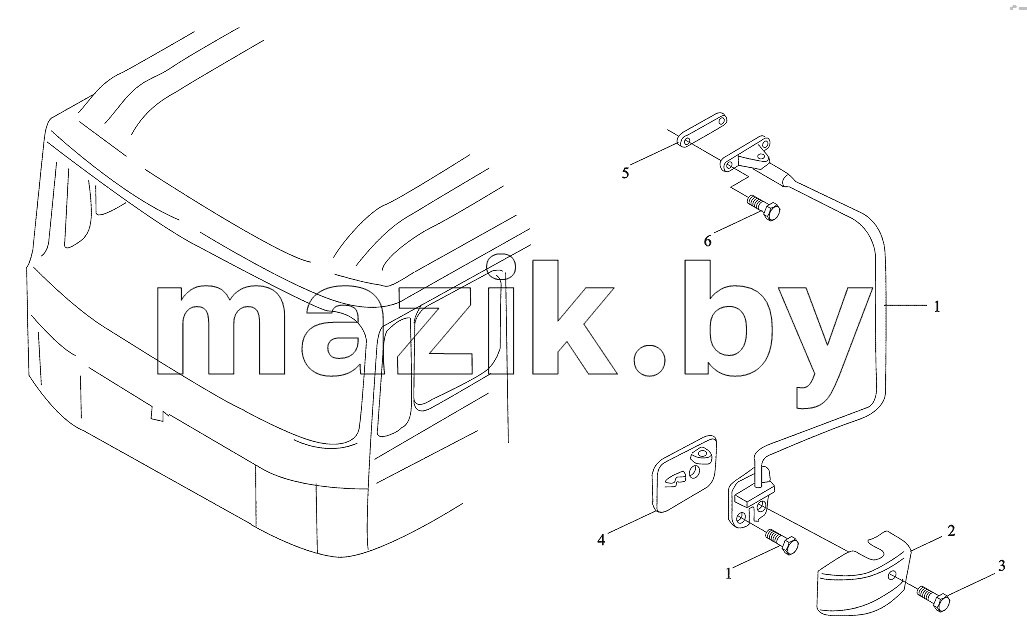 REARVIEW MIRROR LEFT BRACKET