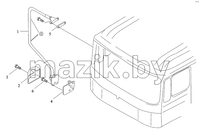 REARVIEW MIRROR RIGHT BRACKET