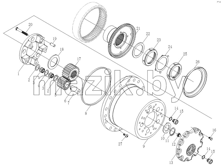 STR DRIVE WHEEL PLANETARY REDUCER II