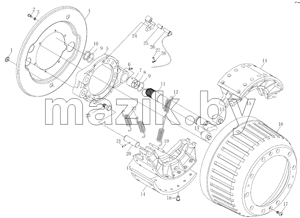 STR DRIVE AXLE BRAKE I