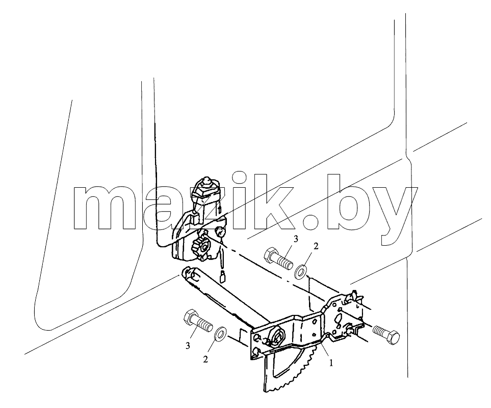 DOOR WINDOW LIFTER LEFT OPERATED