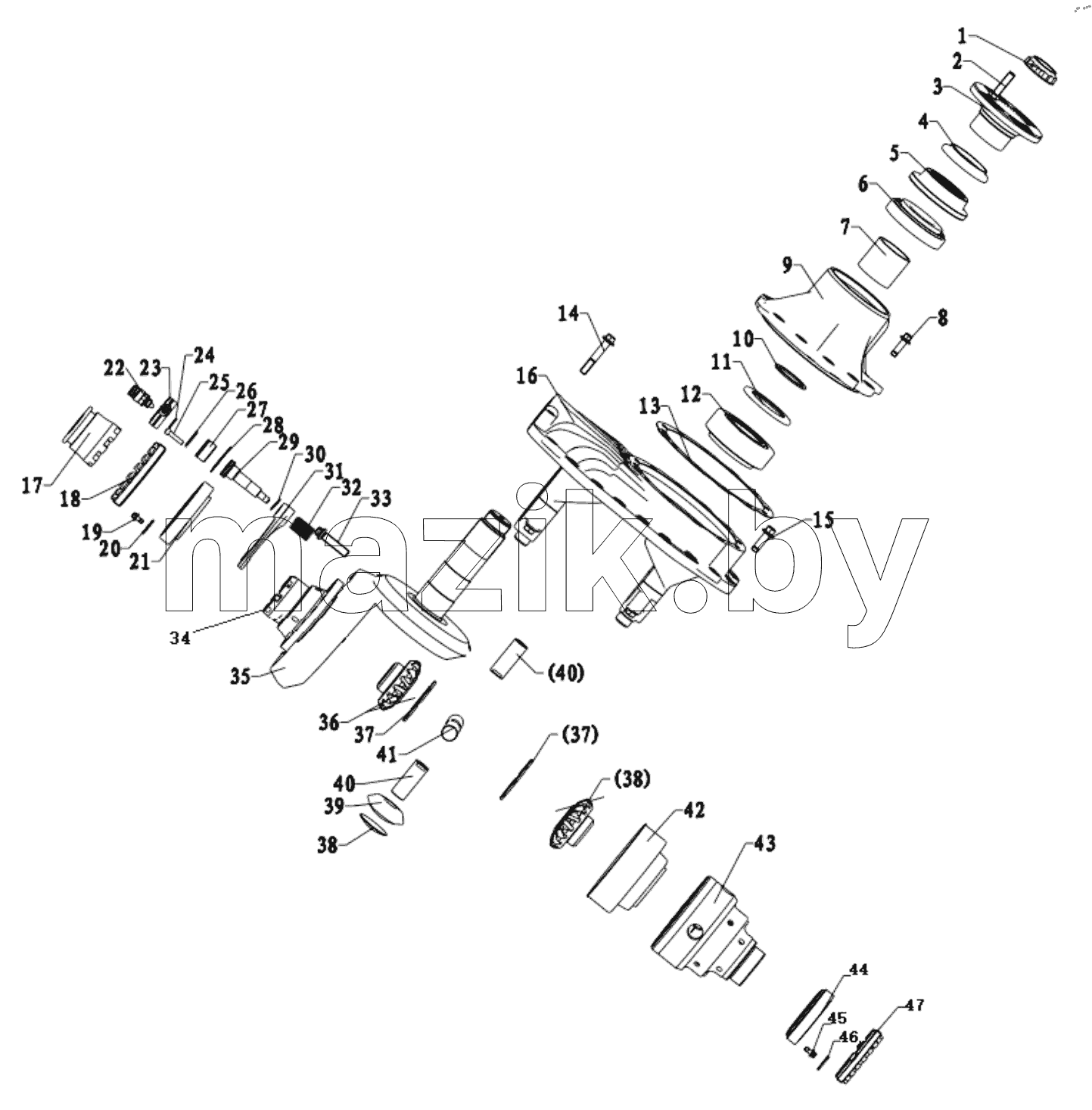  DC95319390779 REAR AXLE MAIN REDUCER