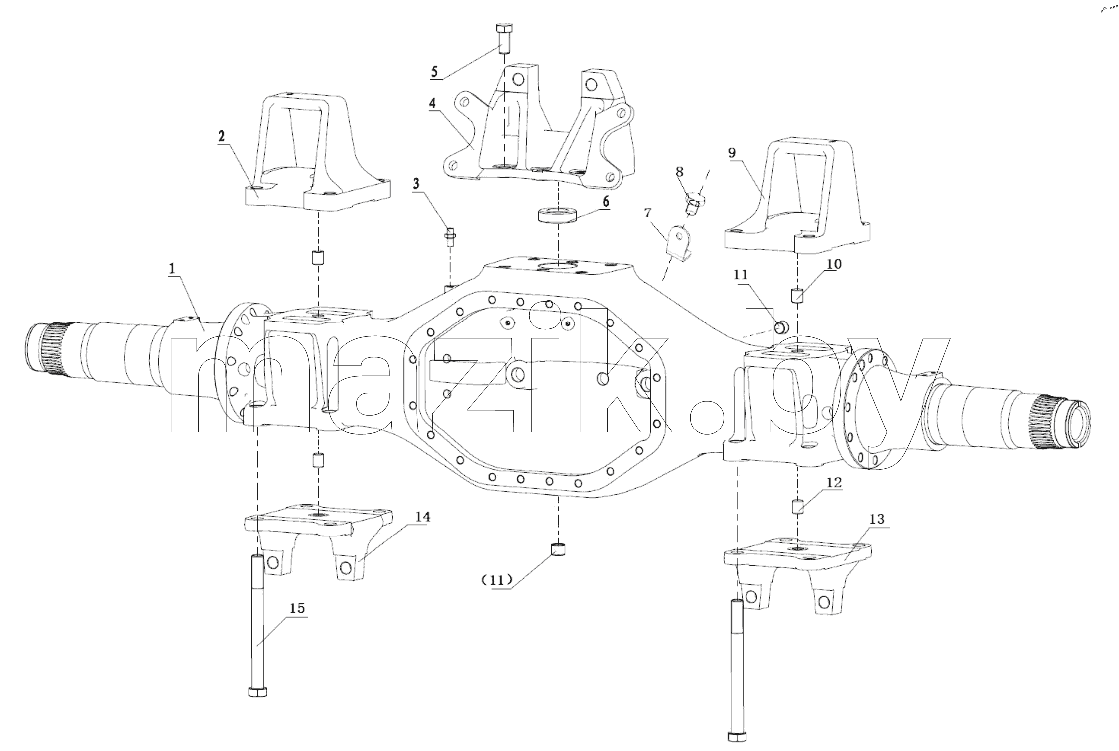  DC95319390779 REAR AXLE HOUSE