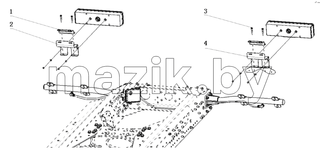  REAR LIGHT BRACKET / TRACTOR / F2000