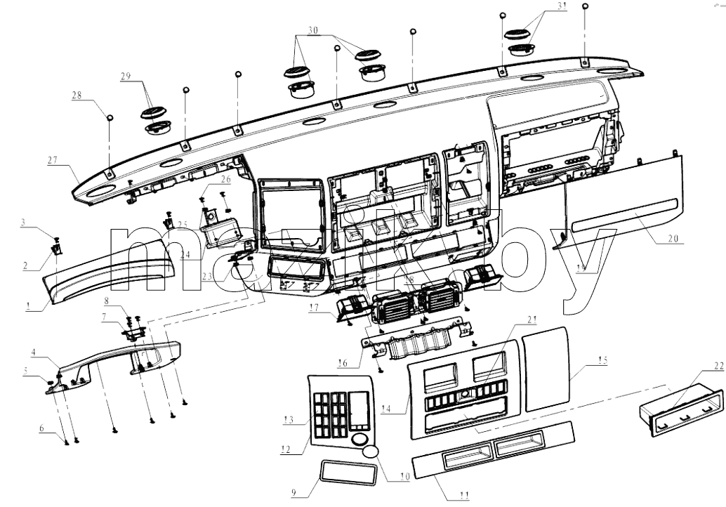  DASHBOARD (10 INTERIOR)