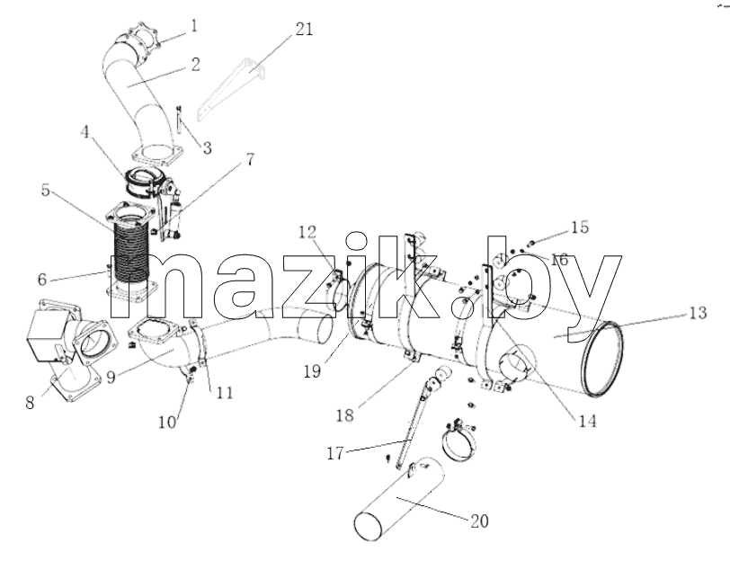  DC93259540404 AFTERTREATMENT SYSTEM (WP12 ENGINE)