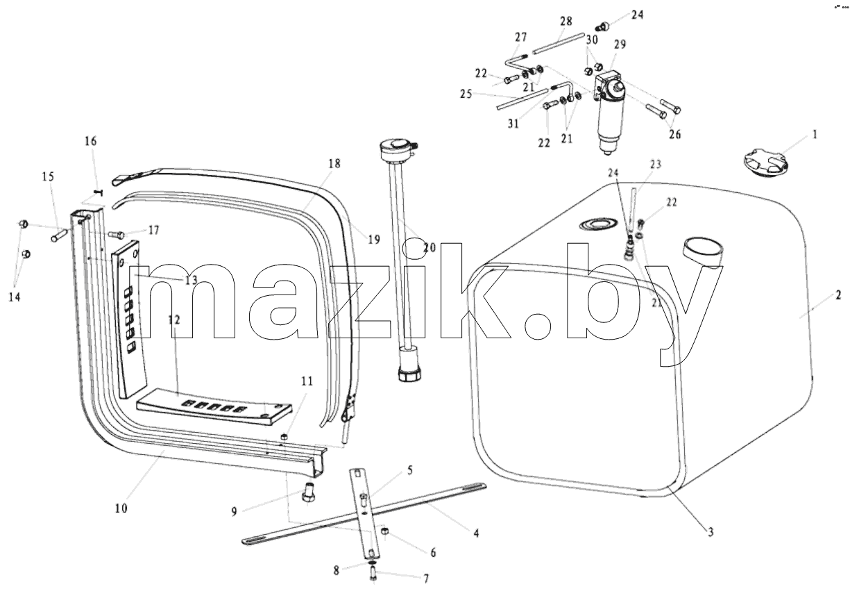  FUEL TANK ASSEMBLY 380L