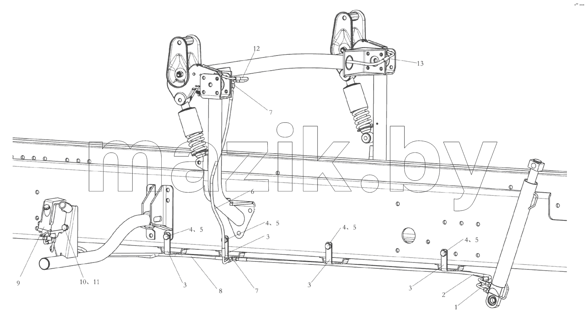  CAB HYDRAULIC FLIP SYSTEM