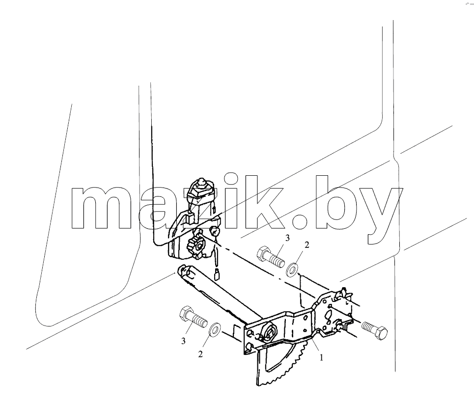  DOOR WINDOW LIFTER LEFT OPERATED
