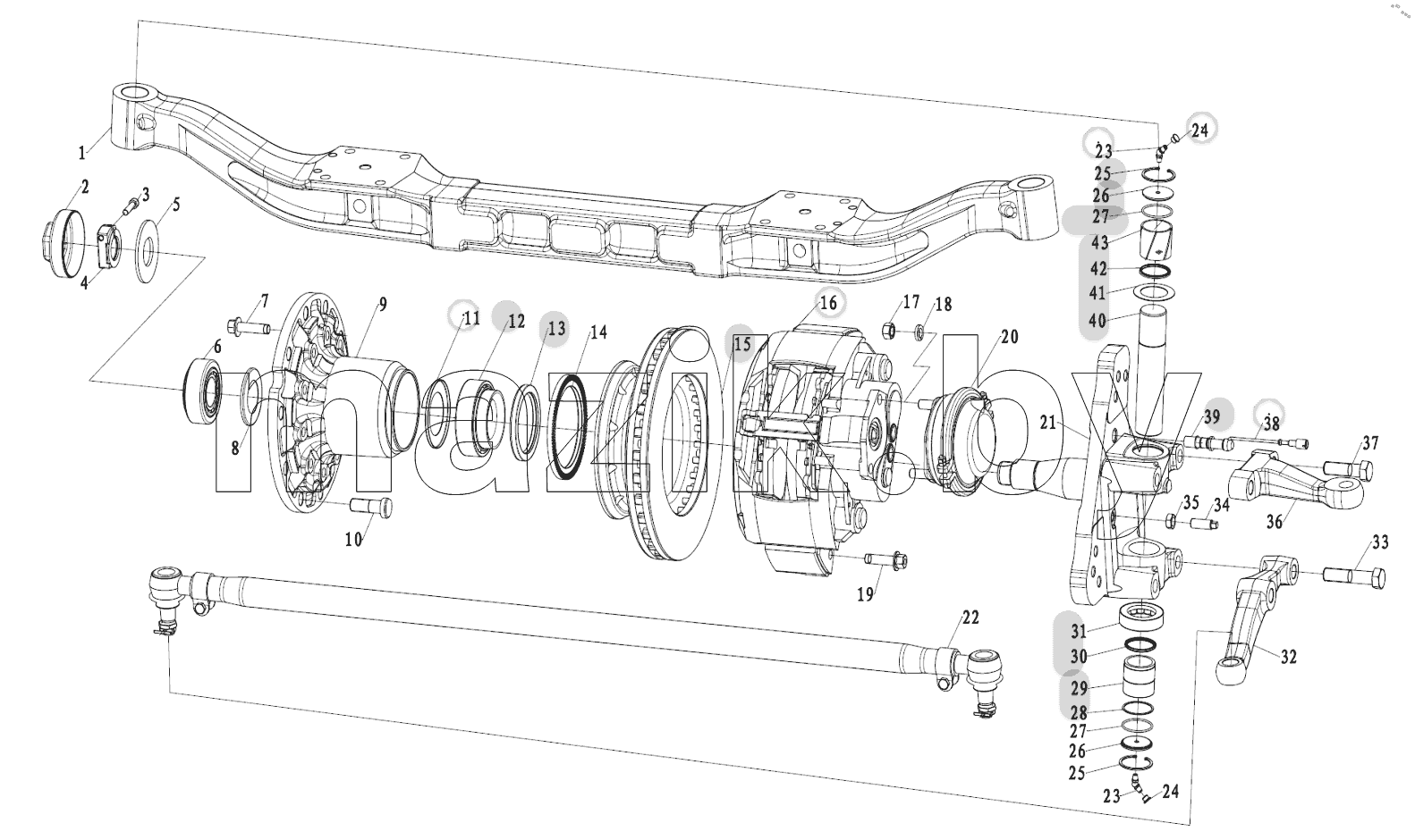  MAN7.5T DISC STEERING SHAFT