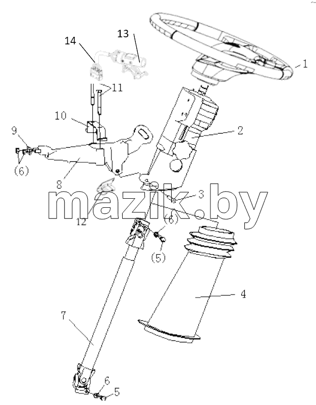  STEERING COLUMN ADJUSTABLE