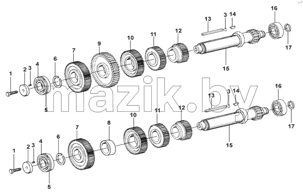  Countershaft assembly