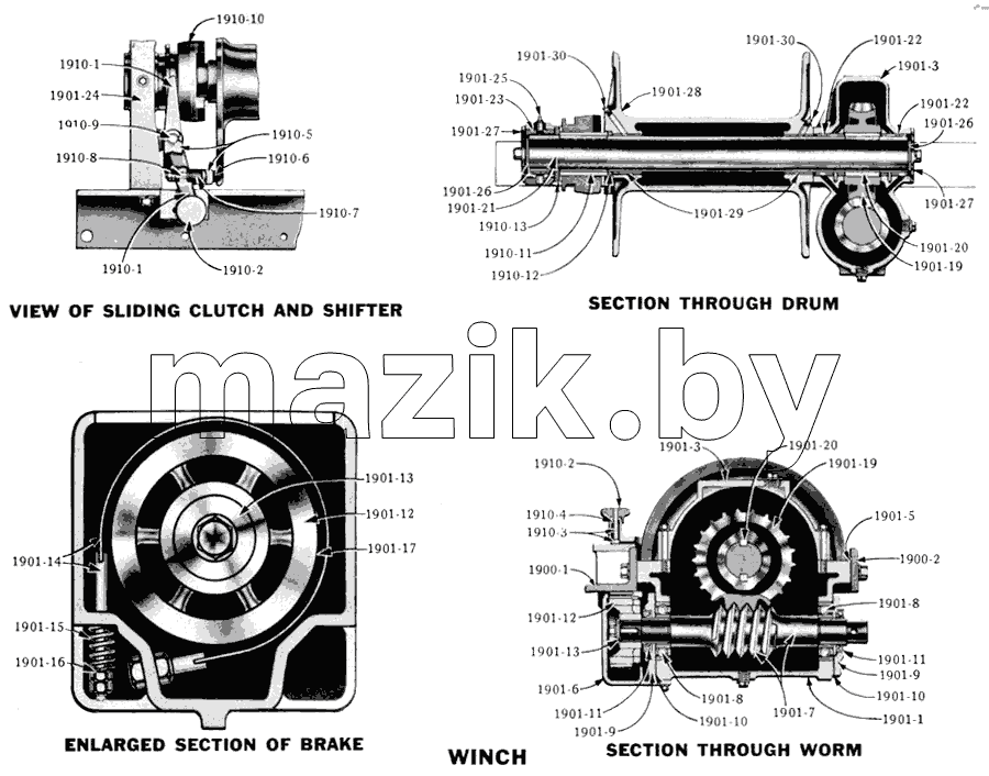 Лебедка в сборе/Winch Assembly