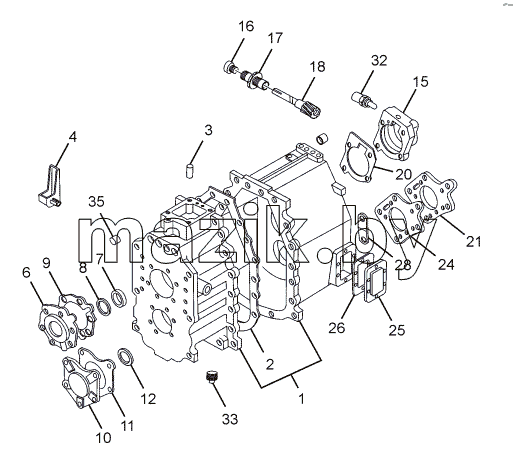GEAR BOX, HOUSING AND COVERS