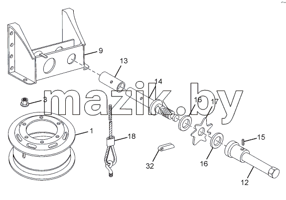 SPARE WHEEL CARRIER