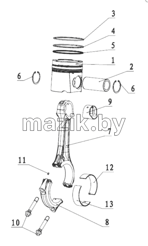  PISTON AND CONNECTING ROD GROUP