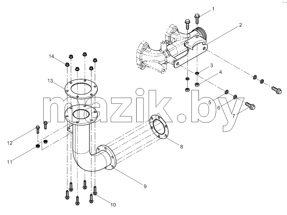  Rear Exhaust Manifold Group