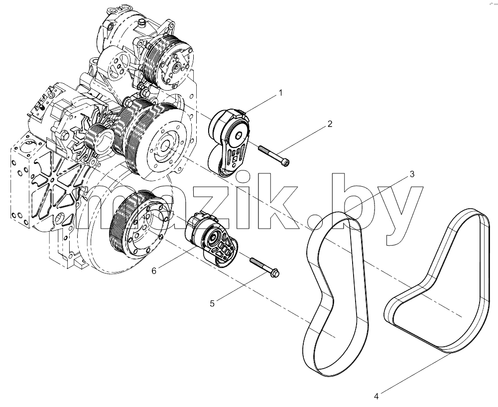  Tensioner And Belt Group