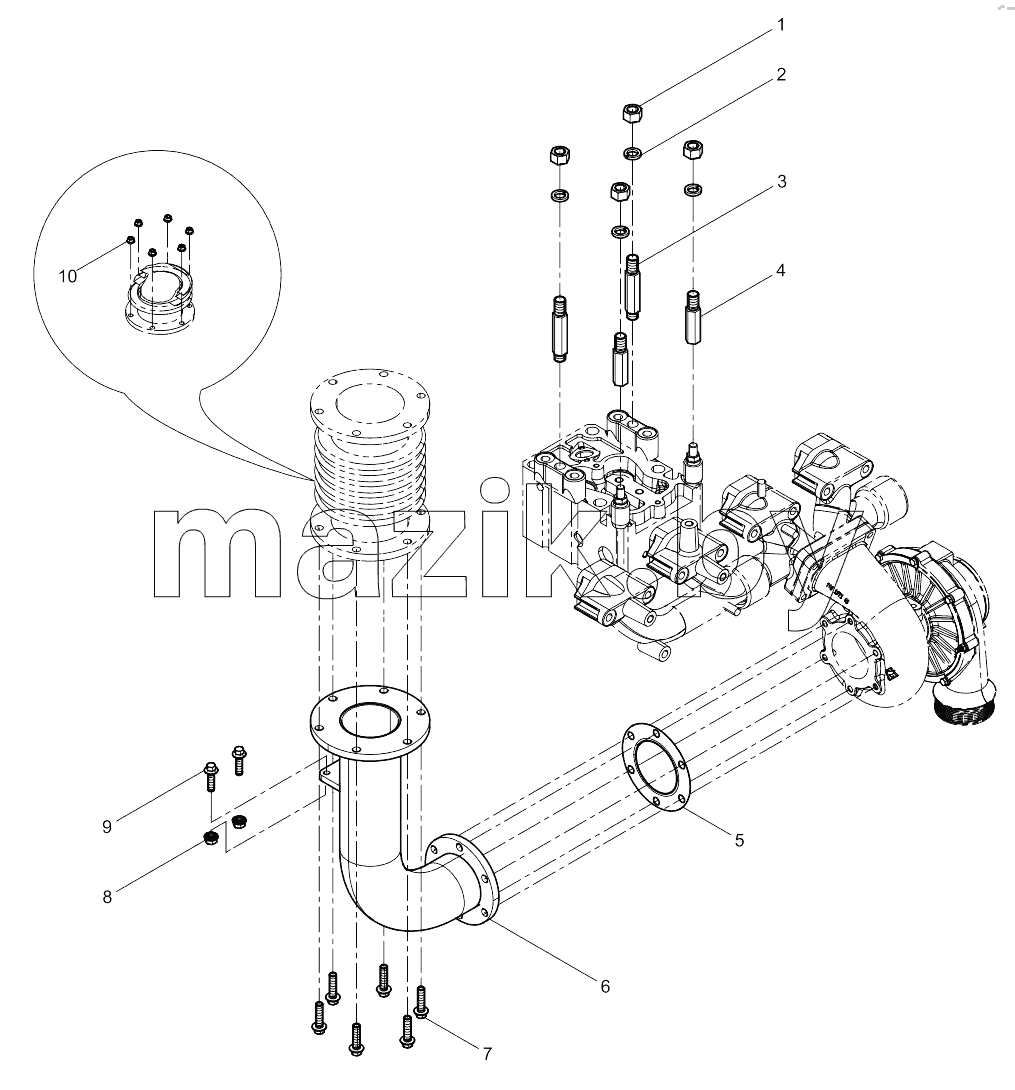  Rear Exhaust Manifold Group