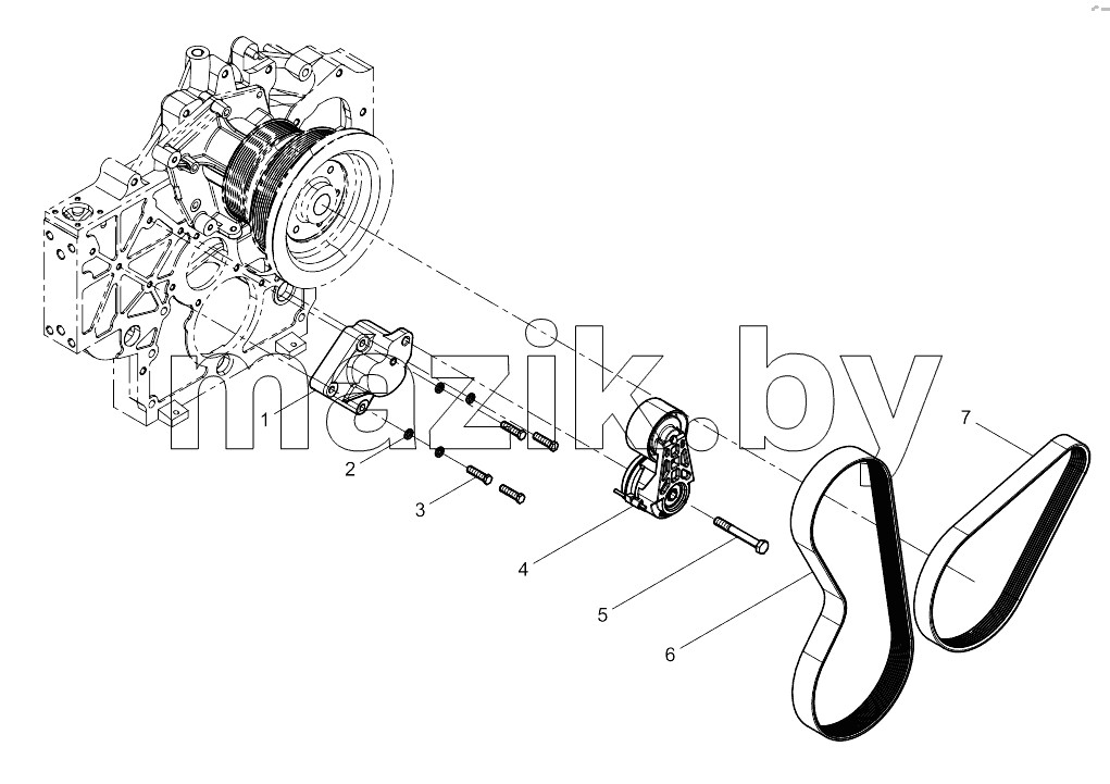  Tensioner And Belt Group