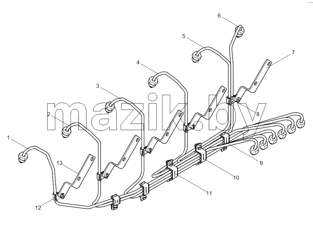  High pressure pipe assembly