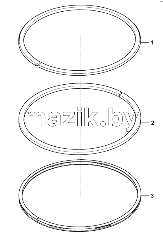  Piston ring set