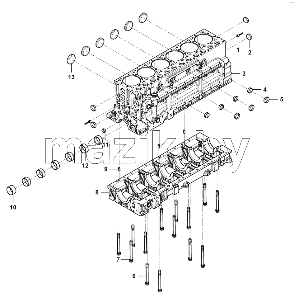  Cylinder block preassembly