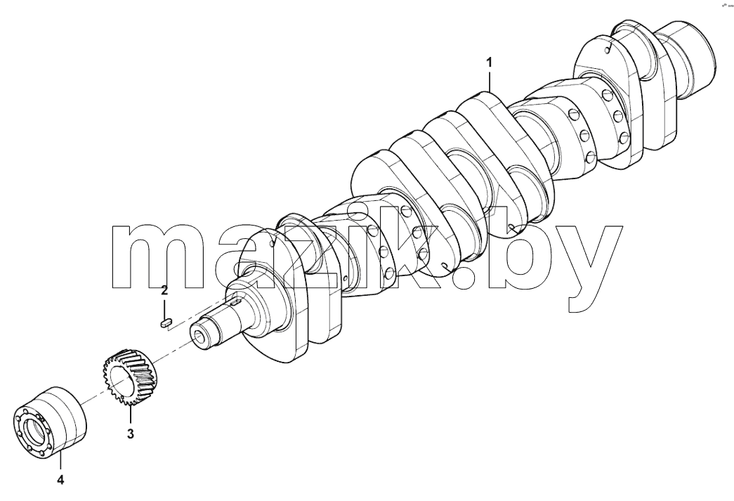  Crankshaft subassembly
