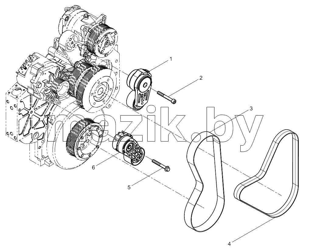  Tensioner And Belt Group