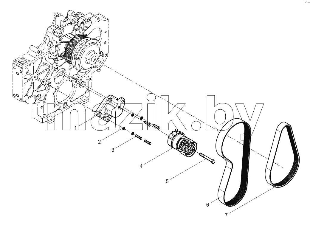 Tensioner and Belt Assembly