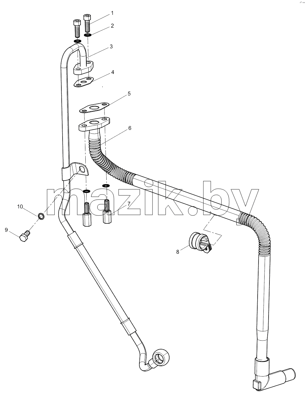 Turbocharger Oil pipe Group