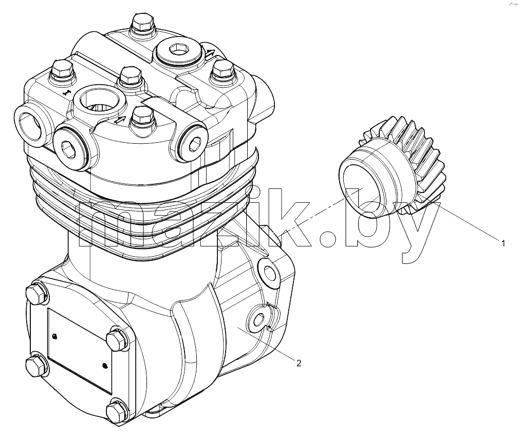 Air compressor assembly