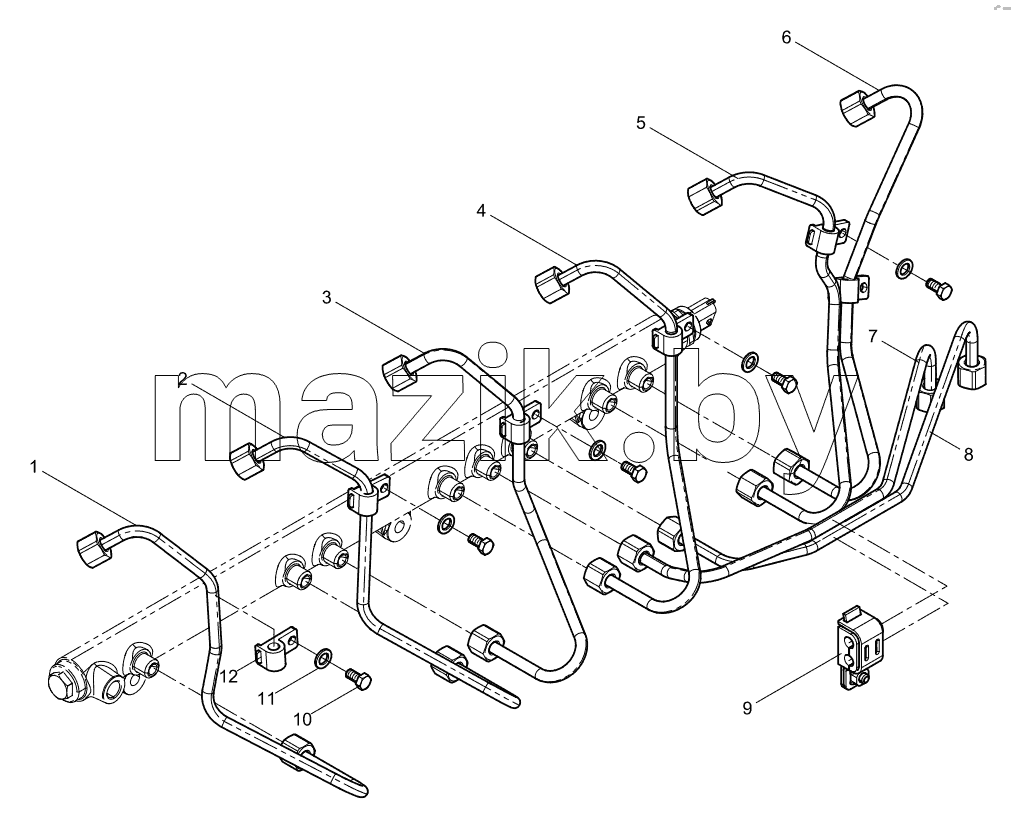  High pressure pipe assembly
