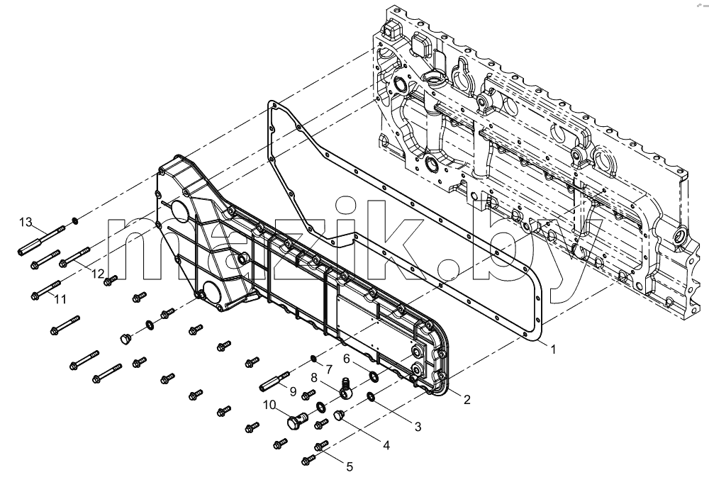  Oil cooler cover assembly