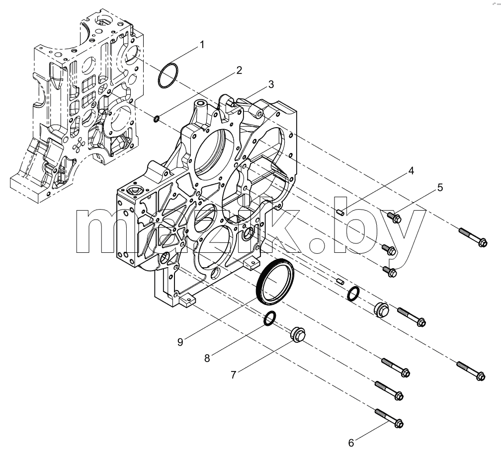  Timing gear chamber assembly