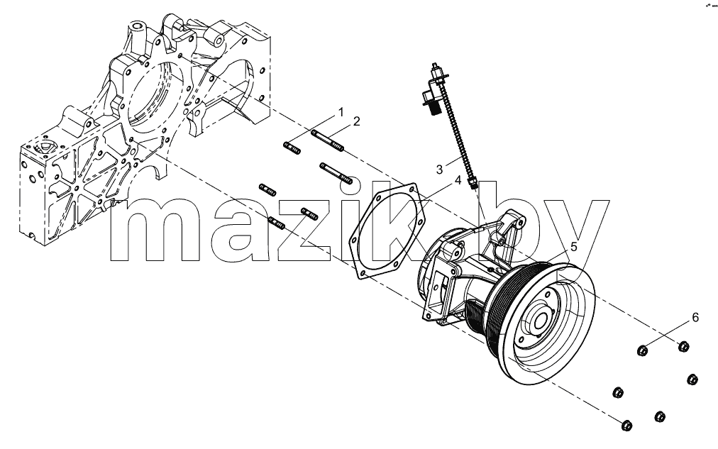  Water pump assembly