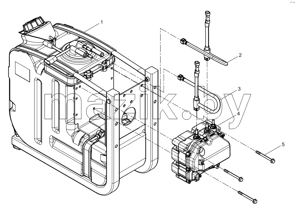  Integrated urea tank assembly