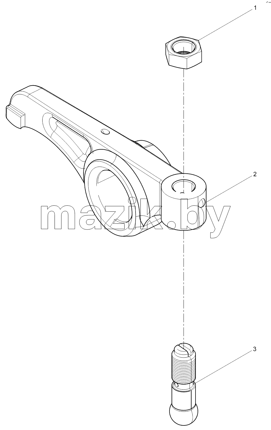 Intake valve rocker arm