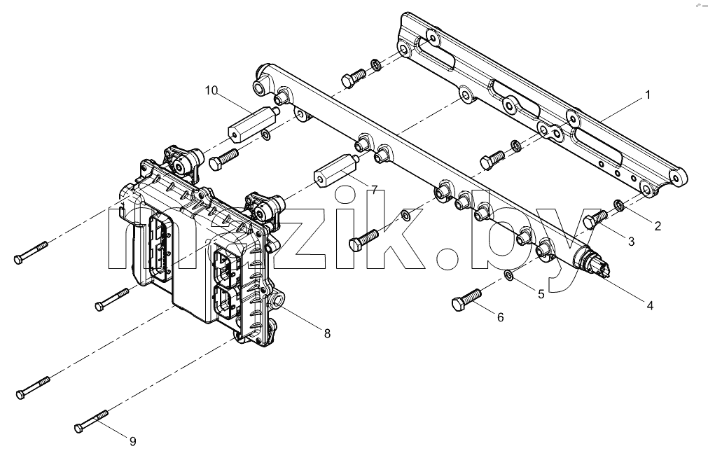 Common rail system combined group