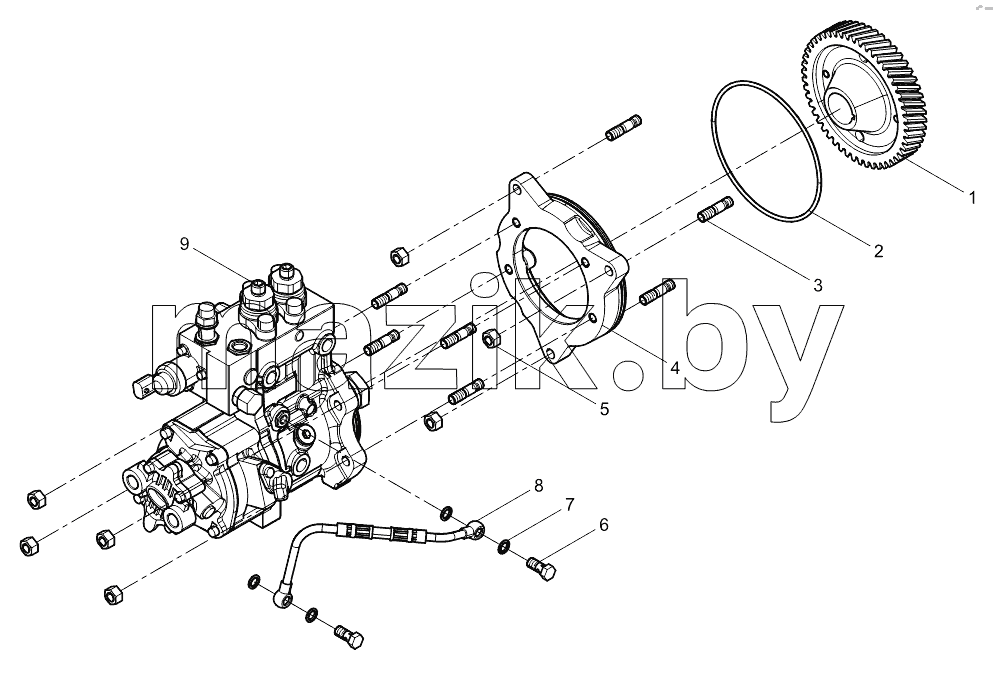 High pressure pump assembly